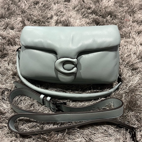 Coach Pillow Tabby in Aqua - Picture 3 of 11